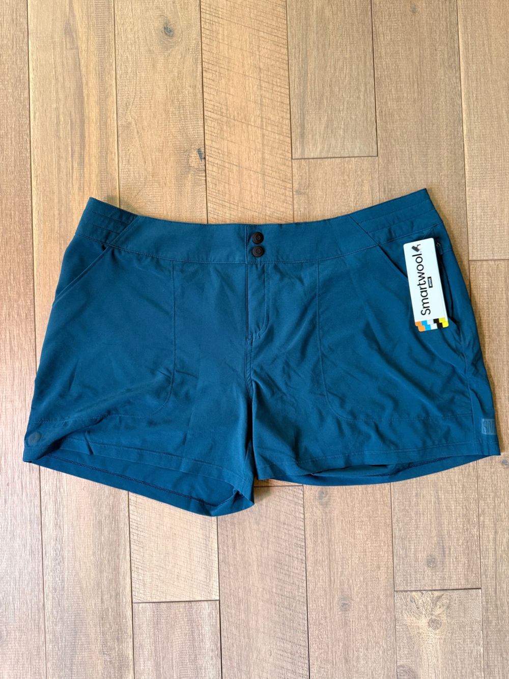 Smartwool Teal Performance Shorts with Pockets